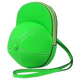 JW Anderson Borsa Nano Cap in Pelle Verde Verde