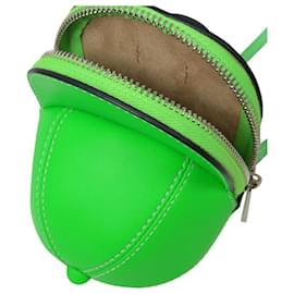 JW Anderson-Nano Cap Bag in Green Leather-Green