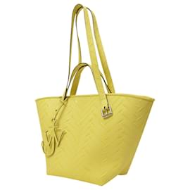JW Anderson-lined Handle Belt Tote in Yellow Leather-Yellow