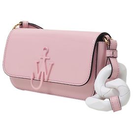 JW Anderson Borsa Baguette Anchor Chain in Pelle Rosa Rosa