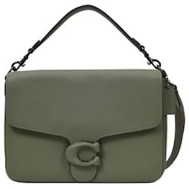 Coach-Tabby Messenger in Green Leather-Green
