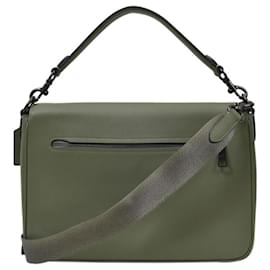 Coach-Tabby Messenger in Green Leather-Green