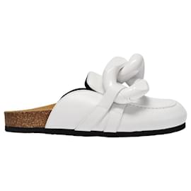 JW Anderson-Chain Loafer in White Leather-White