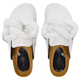 JW Anderson-Chain Loafer in White Leather-White