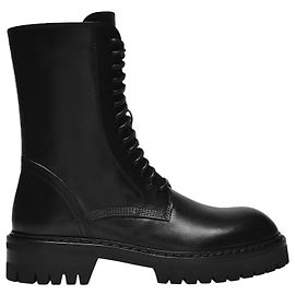 Ann Demeulemeester Alec Boots in Black Leather Black