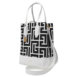 Balmain Cabas Plié S en Toile Monogram Autre