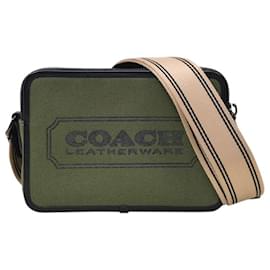 Coach-Charter Bag in Green Canvas-Green