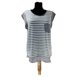Calvin Klein-Tops-White,Grey