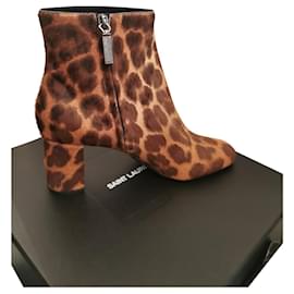 Yves Saint Laurent-YSL Stiefel Modell Loulou-Leopardenprint