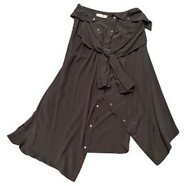 Falda de seda Faith Connexion negra Negro