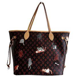 Louis Vuitton Neverfull MM Catogram Marron