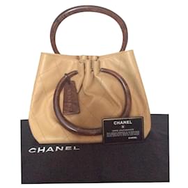Chanel-CHANEL LAMBSKIN-Light brown