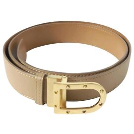 Delvaux Belt Beige