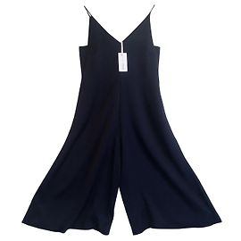 Mango Minimalistischer Overall mit weitem Bein. Premium-Sammlung. Neu mit Tag. Marineblau
