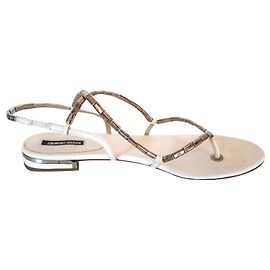 Giorgio Armani sandali Argento Bianco
