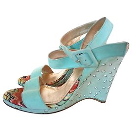 Missoni Wedge mules Turquoise