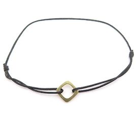 ARMBAND DINH VAN IMPRESSION PM 314105 SCHWARZES KABEL GELBGOLD 18K GOLDBOX Golden