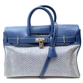 BOLSA MAC DOUGLAS PYLA BANDOULIERE EM COURO GRAINADO AZUL BOLSA DE COURO GRAINADO Azul