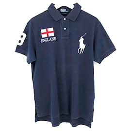 Ralph Lauren-Ralph Lauren England polo in navy cotton small logo-Blue