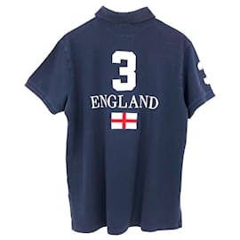 Ralph Lauren-Ralph Lauren England polo in navy cotton small logo-Blue