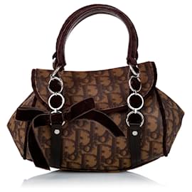 Dior-Dior Brown Dior Oblique Romantique Handbag-Brown