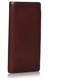 Louis Vuitton-Louis Vuitton Brown Cuir Brazza Long Wallet-Brown