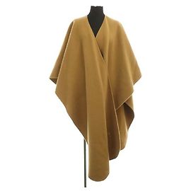 *[Used] JW Anderson CAPE SCARF Sleeveless wool jacket Cape ONE SIZE Camel Brown