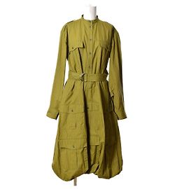 *[Usado] JW ANDERSON Vestido de día con jersey a rayas UE34 verde Verde
