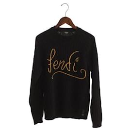 Fendi-**[Used] FENDI Sweater (thick) / 46 / Wool / BLK-Black