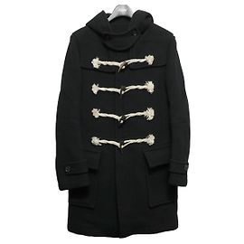 *[Used]  BALMAIN HOMME Duffle Coat Navy Size: 48 Navy blue