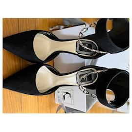 Christian Dior-Zapatos de salón dior negros de piel de becerro ante-Negro