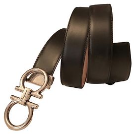 cinturón SALVATORE FERRAGAMO "GANCINI" Negro