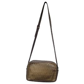 Fendi borsa vintage camera bag Beige Marrone chiaro