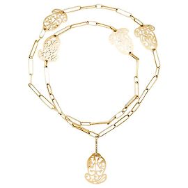 Collana lunga Pomellato "Ming", Oro rosa e diamanti brown. Altro