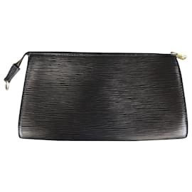 Louis Vuitton-LOUIS VUITTON - "Accessory" clutch bag in black epi leather-Black