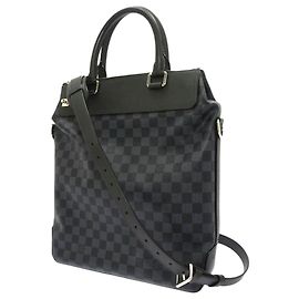 Bolsa Louis Vuitton Damier Cobalt Greenwich preta Preto Cinza
