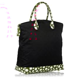 Louis Vuitton-Louis Vuitton Black Monogram Lockit Vertical Yayoi Kusama Dots Infinity MM-Black,Red