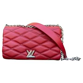 Louis Vuitton-VAI-14-MM Malletage Vermelho-Vermelho