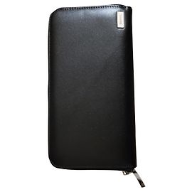 Cesare Paciotti Cartera plegable de piel negra Paciotti Negro