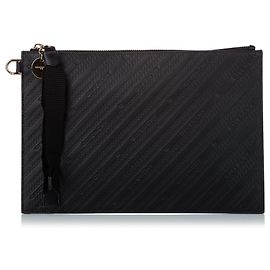 Pochette en cuir noir Givenchy Noir