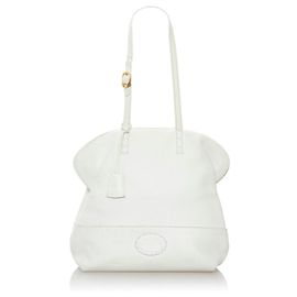 Fendi White Selleria 2Tasche Weiß