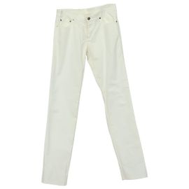 Calça bordada Iceberg x Os Simpsons em algodão creme Branco Cru