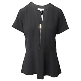 Michael Kors-Top peplum de poliéster negro de Michael Kors-Negro