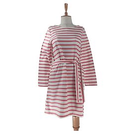 Robe à rayures en coton Apc Blanc Multicolore Blanc Multicolore