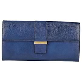 Céline-Blue leather wallet-Light blue
