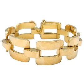 inconnue Pulseira tanque em ouro rosa. Outro