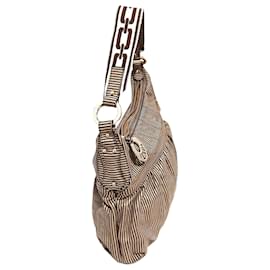 Fendi-Fendi Brown Chef Leather Shoulder Bag-Brown,Light brown