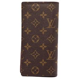 Louis Vuitton-Louis Vuitton Monogram Brazza Bifold Long Wallet-Brown