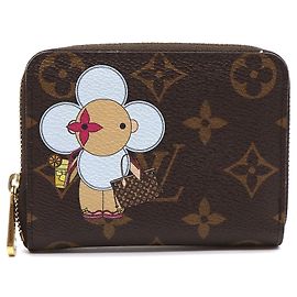 Carteira Louis Vuitton Monogram Vivienne Limited Square Zip Around Marrom