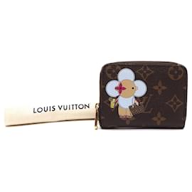 Louis Vuitton-Portafoglio Louis Vuitton Monogram Vivienne Limited con cerniera quadrata-Marrone